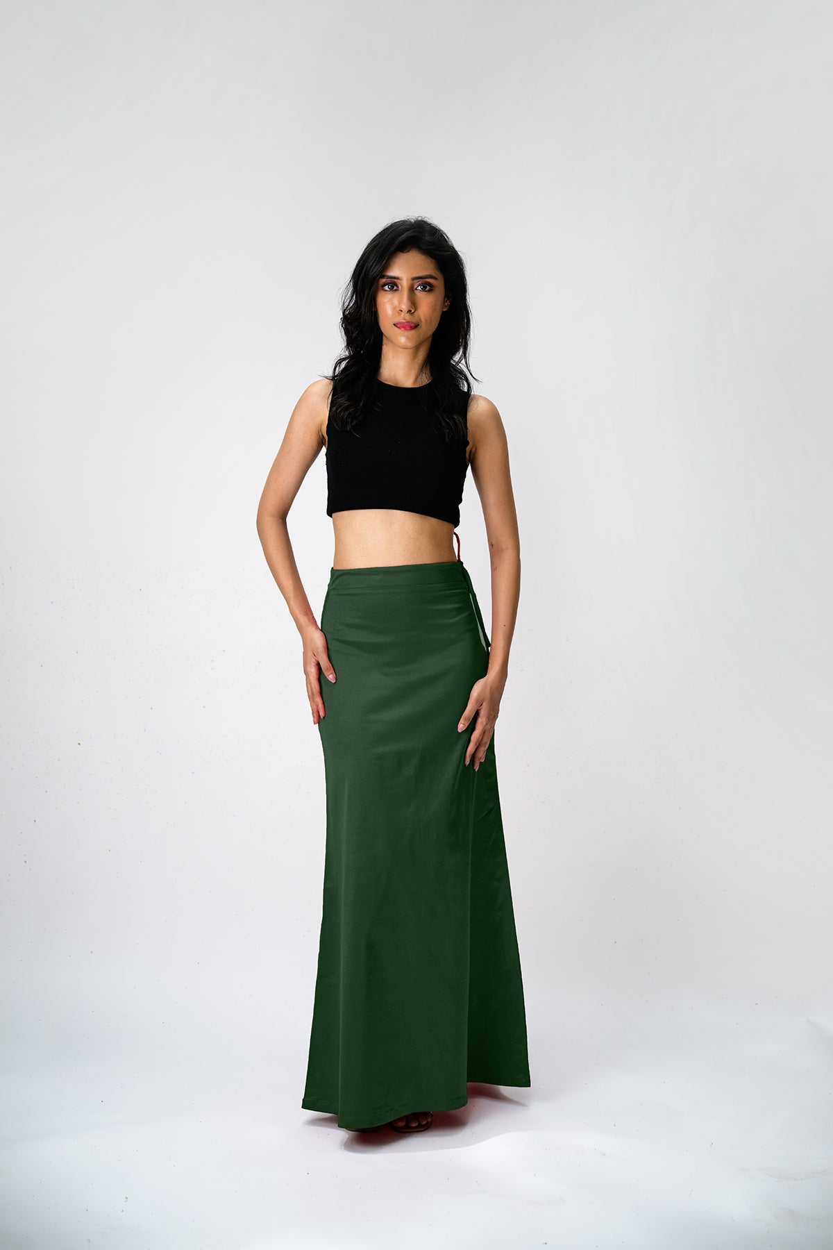 IT'S ME by Sandhya Malkud - Dark Green Underskirt
